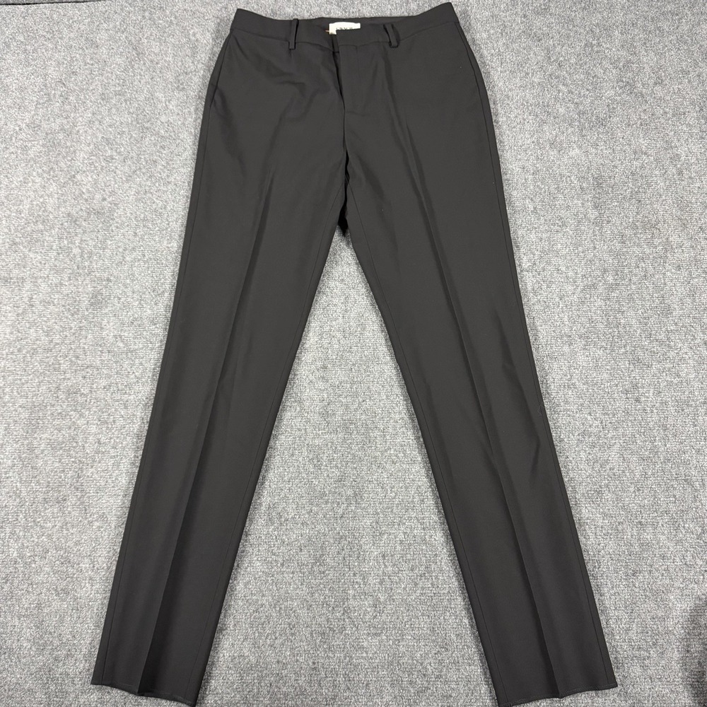 Coach Wool Trousers Womens 6 Black Pants UnHemmed Never Worn
